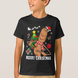 Merry Christmas Marcus The Worm Funny Unhinged Mem T-Shirt