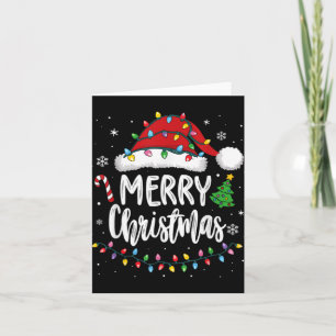 Merry Christmas Matching Family Lights Xmas Men Wo Card