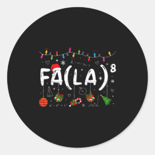 Merry Christmas Math Teacher Christmath For Men Wo Classic Round Sticker