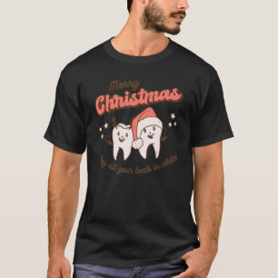 Merry Christmas May All Your Teeth Be White Cute D T-Shirt