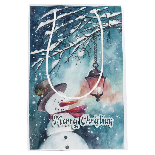 Merry Christmas   Medium Gift Bag (Front)