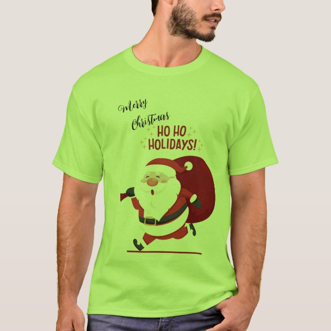 Merry Christmas Men's Basic T-Shirt (Front)