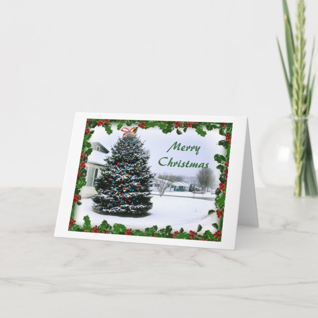 Merry Christmas Merchandise Holiday Card (Front)