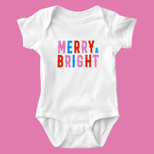 Merry Christmas, Merry & Bright        Baby Bodysuit