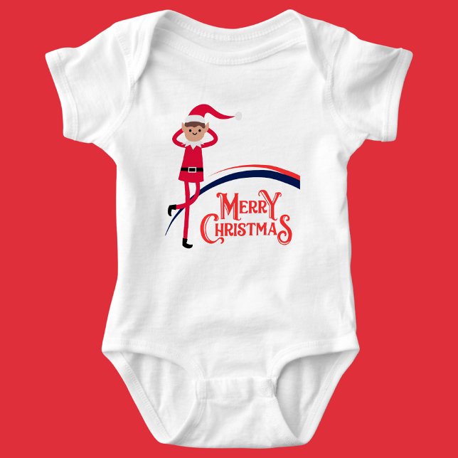  Merry Christmas, Merry & Bright,  Baby Bodysuit (Creator Uploaded)