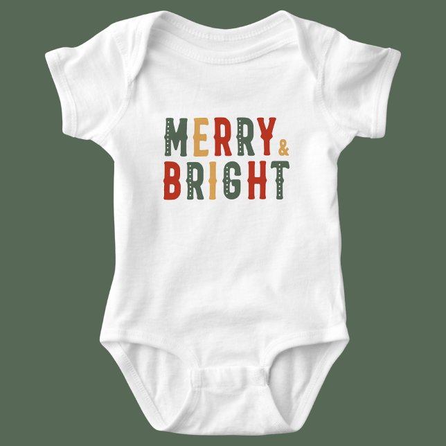 Merry Christmas, Merry & Bright        Baby Bodysuit (Creator Uploaded)