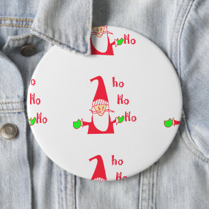 Merry Christmas Merry Christmas Funny Santa Hohoho 6 Cm Round Badge