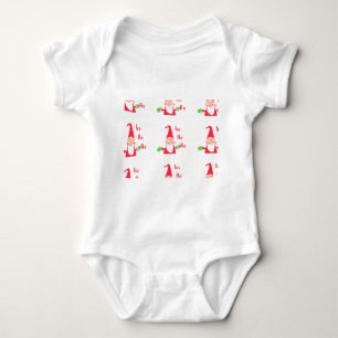 Merry Christmas Merry Christmas Funny Santa Hohoho Baby Bodysuit