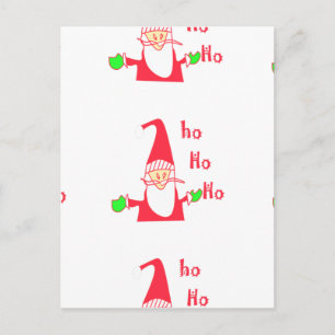 Merry Christmas Merry Christmas Funny Santa Hohoho Holiday Postcard