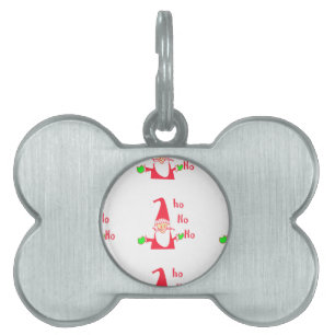 Merry Christmas Merry Christmas Funny Santa Hohoho Pet ID Tag