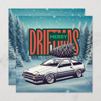 (Merry Christmas) Merry Driftmas - Hachiroku Holiday Card