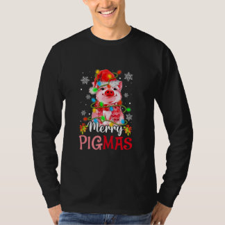 Merry Christmas Merry Pigmas Cute Pig Funny Xmas  T-Shirt