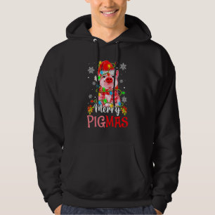 Merry Christmas Merry Pigmas Cute Pig Xmas 3 Hoodie