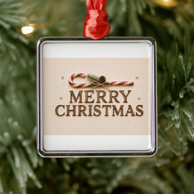 MERRY CHRISTMAS  METAL TREE DECORATION (Tree)