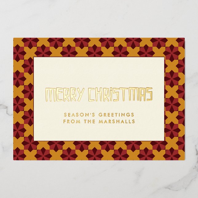 Merry Christmas mid century pattern (Front)