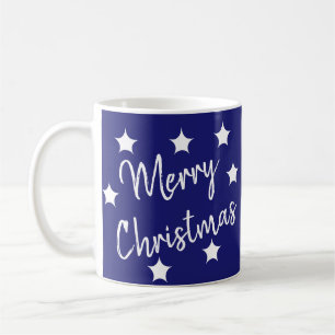 Merry Christmas Midnight Blue Coffee Mug