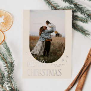 Merry Christmas Minimalist Arch Cream