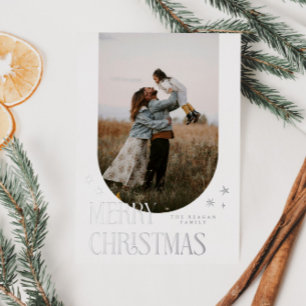 Merry Christmas Minimalist Arch White