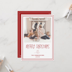 Merry Christmas Minimalist Christmas Card