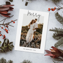 Merry Christmas | Minimalist Modern Simple Photo