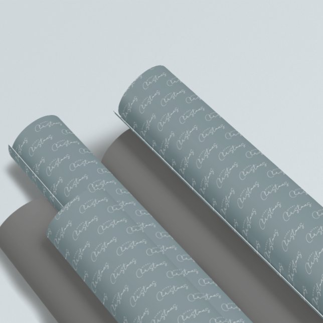 Merry Christmas Minimalist Script Wrapping Paper (Creator Uploaded)