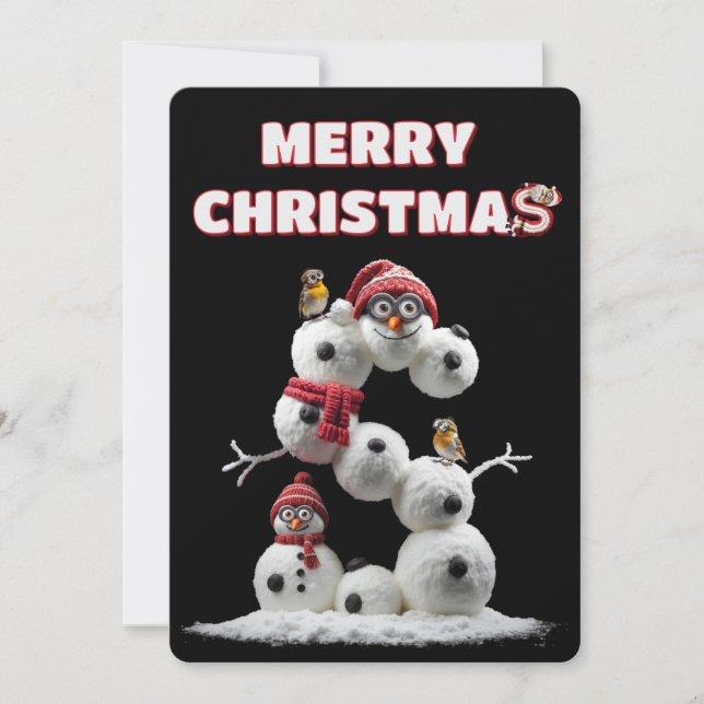 Merry CHristmas minions Holiday Card (Front)