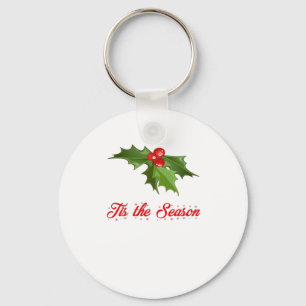 Merry Christmas Mistletoe Key Ring