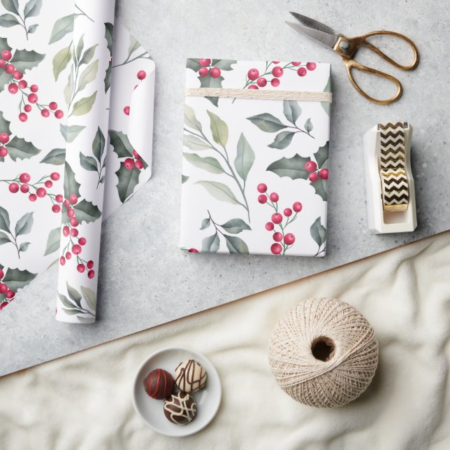 Merry Christmas Mistletoe Wrapping Paper (Crafts)