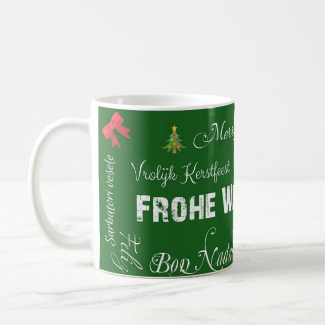 Merry Christmas mit heißer Magie! Coffee Mug (Left)