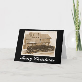 Merry Christmas Model Train Card