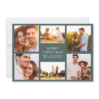 Merry Christmas Modern 6 Photo Collage