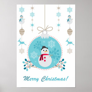 Merry Christmas - Modern Christmas poster