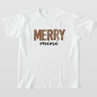 "Merry Christmas" Modern Colour Block Leopard Boho