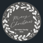 merry christmas,modern,colourful,typography,simple classic round sticker<br><div class="desc">merry christmas, modern, colourful, typography, simple, bold, heart, minimal, christmas presents gifts, gift tags</div>