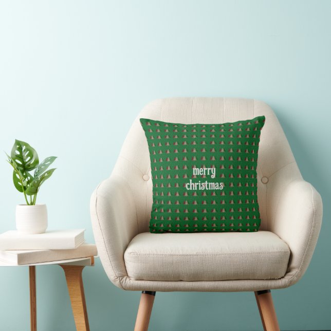 Merry Christmas Modern & Elegant  Cushion (Chair)