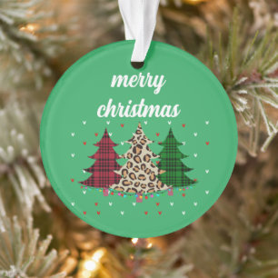 Merry Christmas Modern & Elegant Ornament