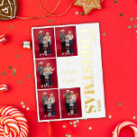 Merry Christmas Modern Family 5 Photo Collage Gold<br><div class="desc">Celebrate the magic of the season with our Merry Christmas Modern Family 5 Photo Collage Gold Foil Holiday Card. This elegant, modern design is thoughtfully crafted to bring your cherished memories to life in a stunning five-photo layout. Featuring a sleek, minimalist aesthetic with delicate foil accents, this card radiates warmth...</div>