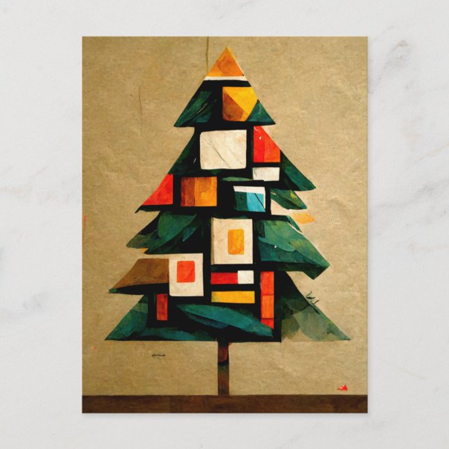 Merry Christmas. Modern fir tree in Cuba. Postcard (Front)