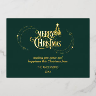 Merry Christmas Modern Graphic Typography NonPhoto