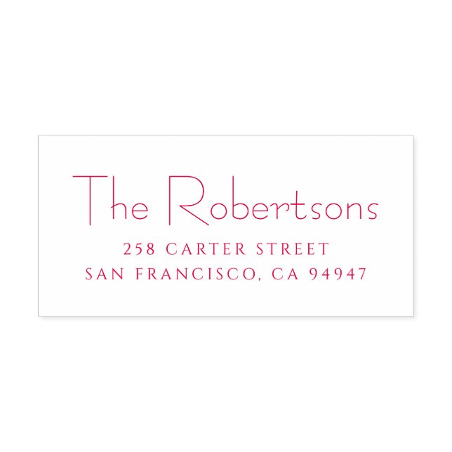 Merry Christmas Modern Minimalist Personalised Self-inking Stamp (Design)