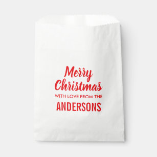 Merry christmas modern minimalist trendy favour bags