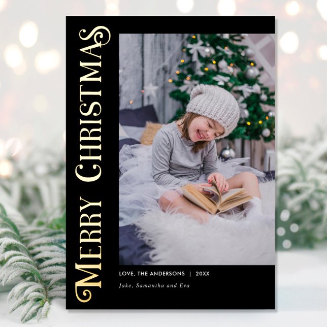 Merry Christmas Modern Script photo Christmas (Creator Uploaded)