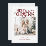 Merry Christmas!   Modern, simple photo  Holiday Card<br><div class="desc">Customer specific "Merry Christmas" photo holiday card. Modern & simple for paper and digital lovers in print and download.</div>