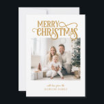 Merry Christmas!   Modern, simple photo  Holiday Card<br><div class="desc">Customer specific "Merry Christmas" photo holiday card. Modern & simple for paper and digital lovers in print and download.</div>