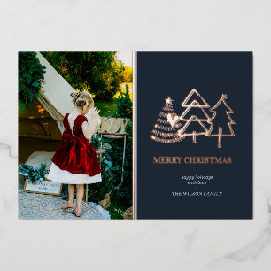 Merry Christmas Modern Tree Photo