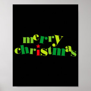 Merry Christmas Modern Tygraphy _1 Poster