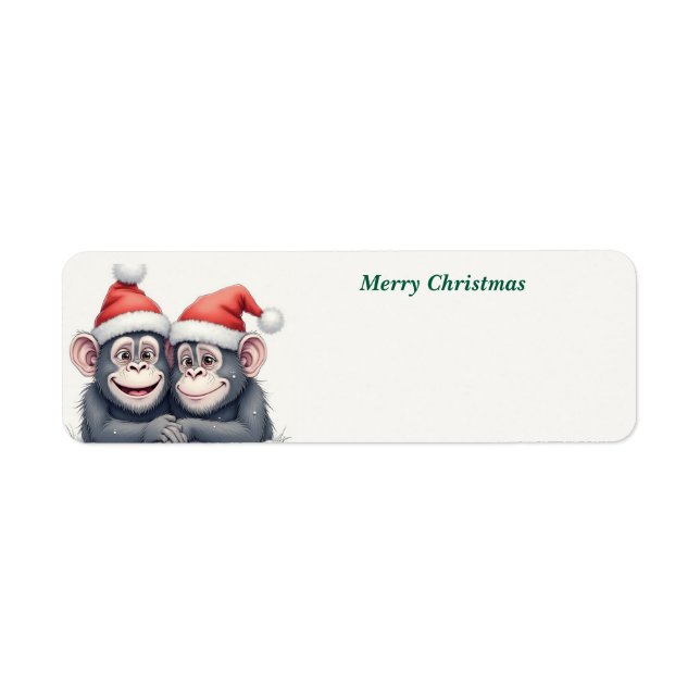 Merry Christmas Monkeys holiday  (Front)