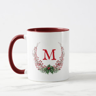 Merry Christmas Monogram Mug