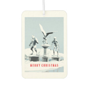 Merry Christmas. Monster ice sculptures Car Air Freshener