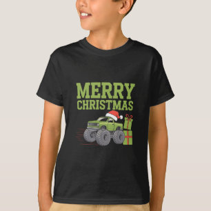 Merry Christmas Monster Truck Toddler Boys Xmas  T-Shirt